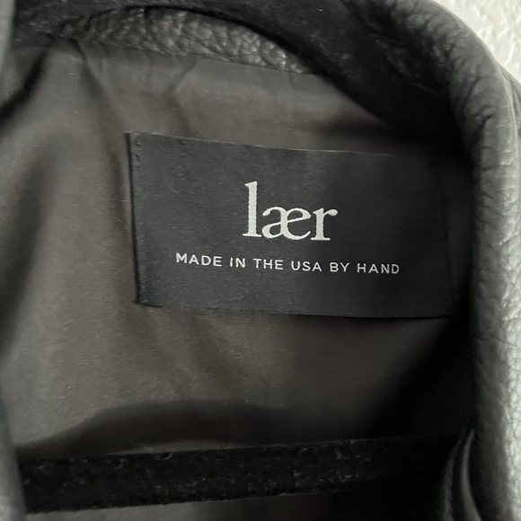 Laer Shrunken Moto Leather Jacket - Picture 2 of 10